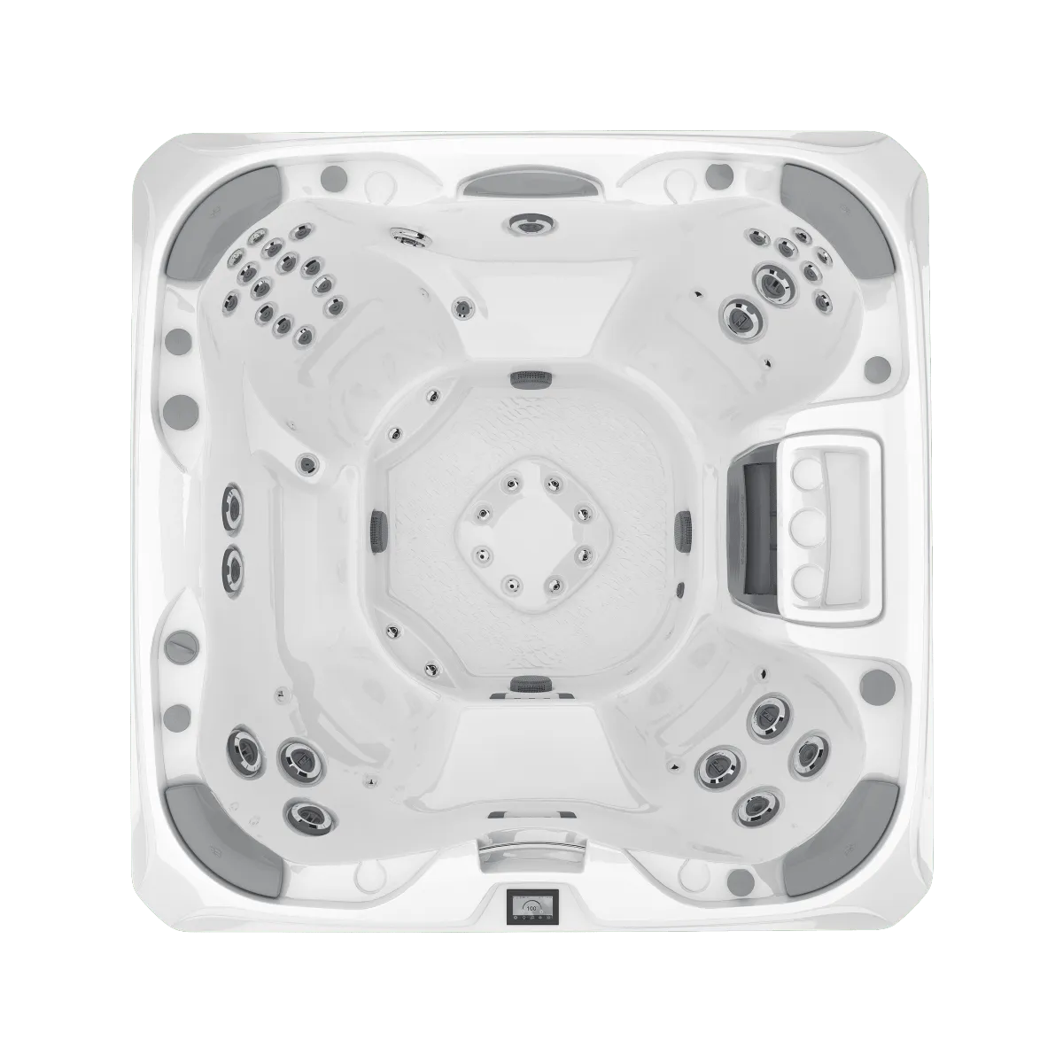 Hydrotherapy spa with LED lights